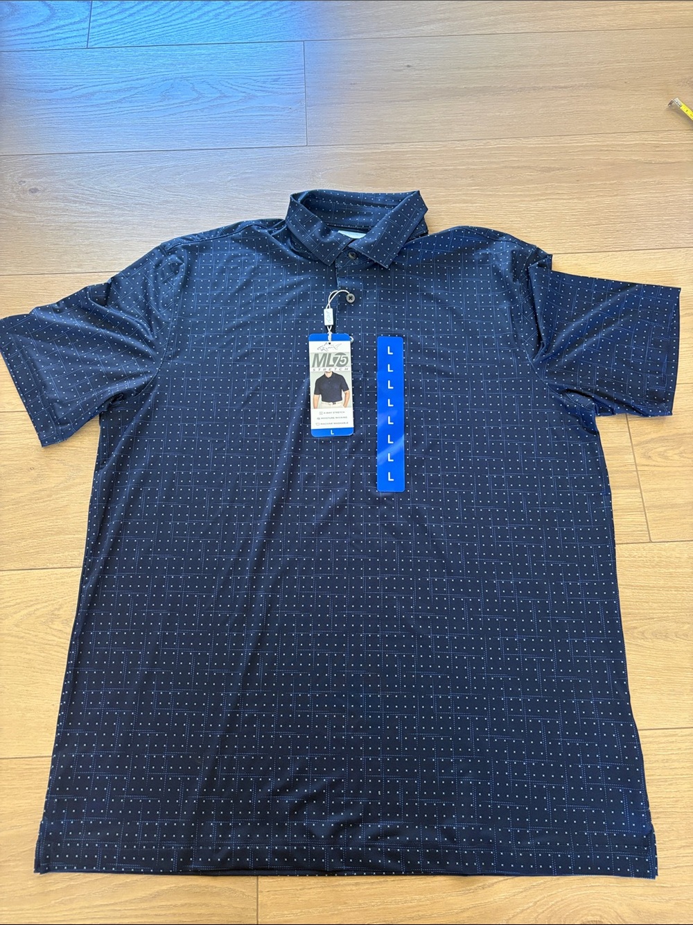 Greg Norman Men's Navy Polo